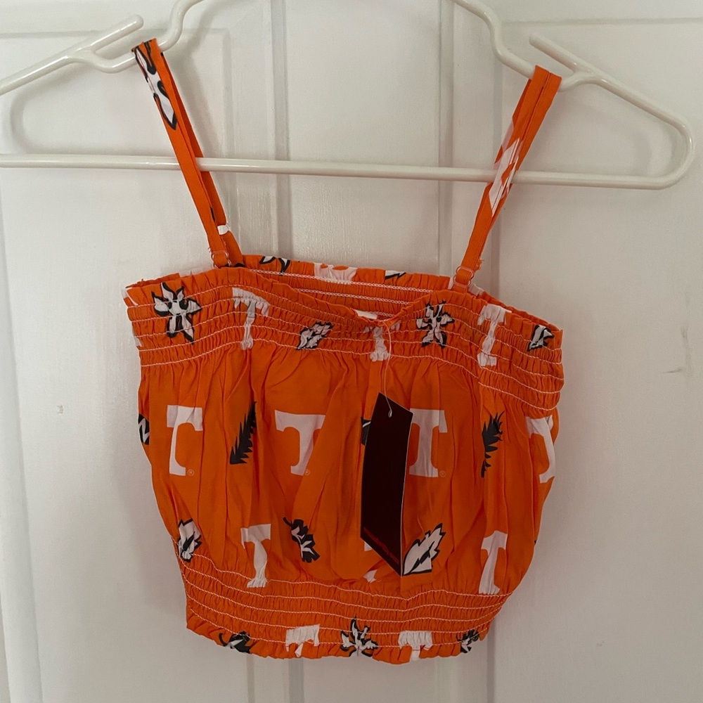 NWT TN Volunteer cropped tank top
